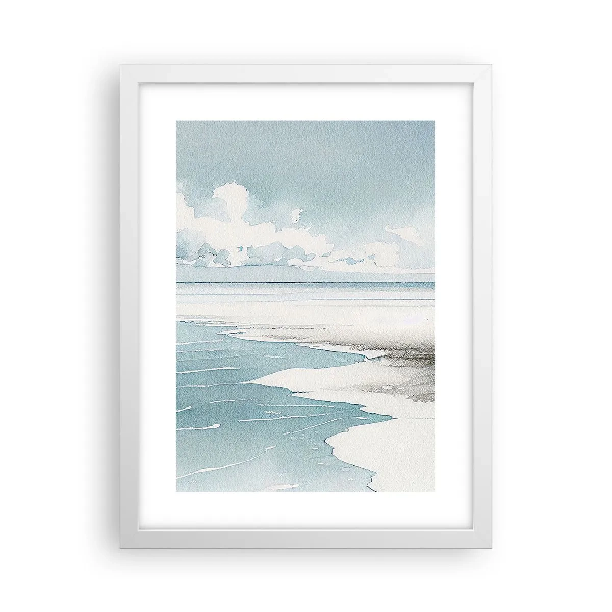 Poszter fekete keretben - Szelíd dagály - 30x40 cm