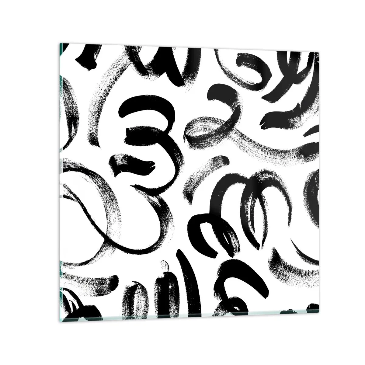 Üveg kép - Feketén-fehéren - 50x50 cm