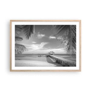 Poszter világos tölgy keretben - Emlék vagy álom? - 70x50 cm