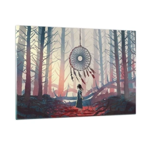 Üveg kép - A boldogság titkos rituáléja - 120x80 cm