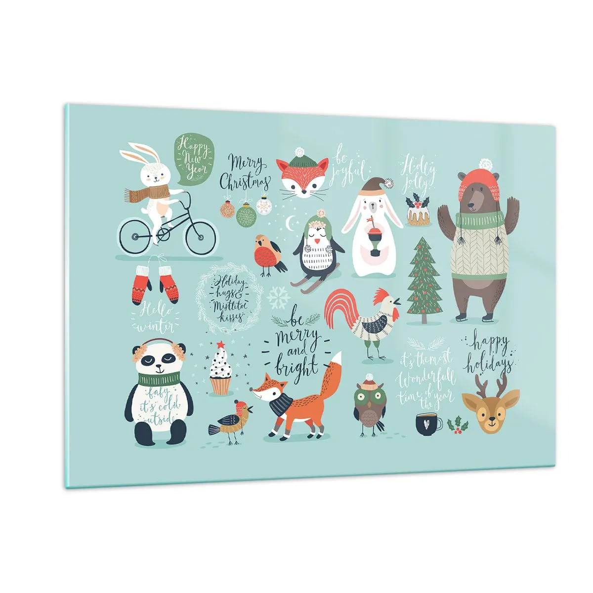 Üveg kép - Legyen mindig ünnep! - 120x80 cm