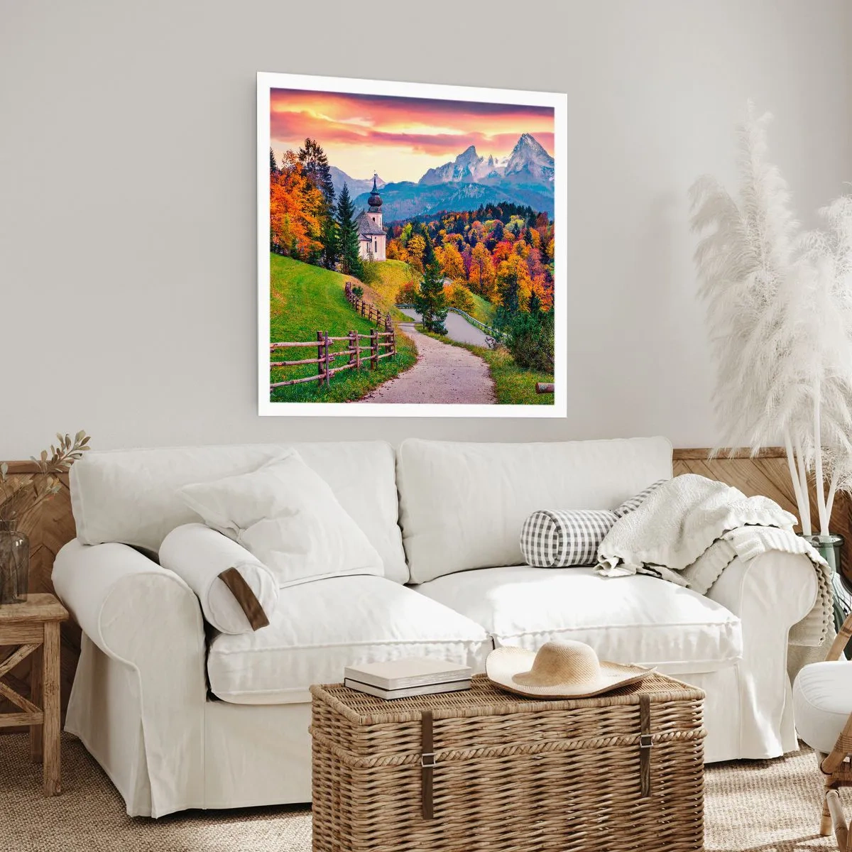 Poszter - Tájképszerű festmény - 60x60 cm
