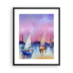 Poszter fehér keretben - Irány: széles vizek - 40x50 cm