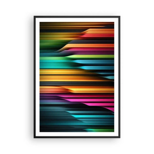 Poszter fehér keretben - Fényorgonák - 70x100 cm
