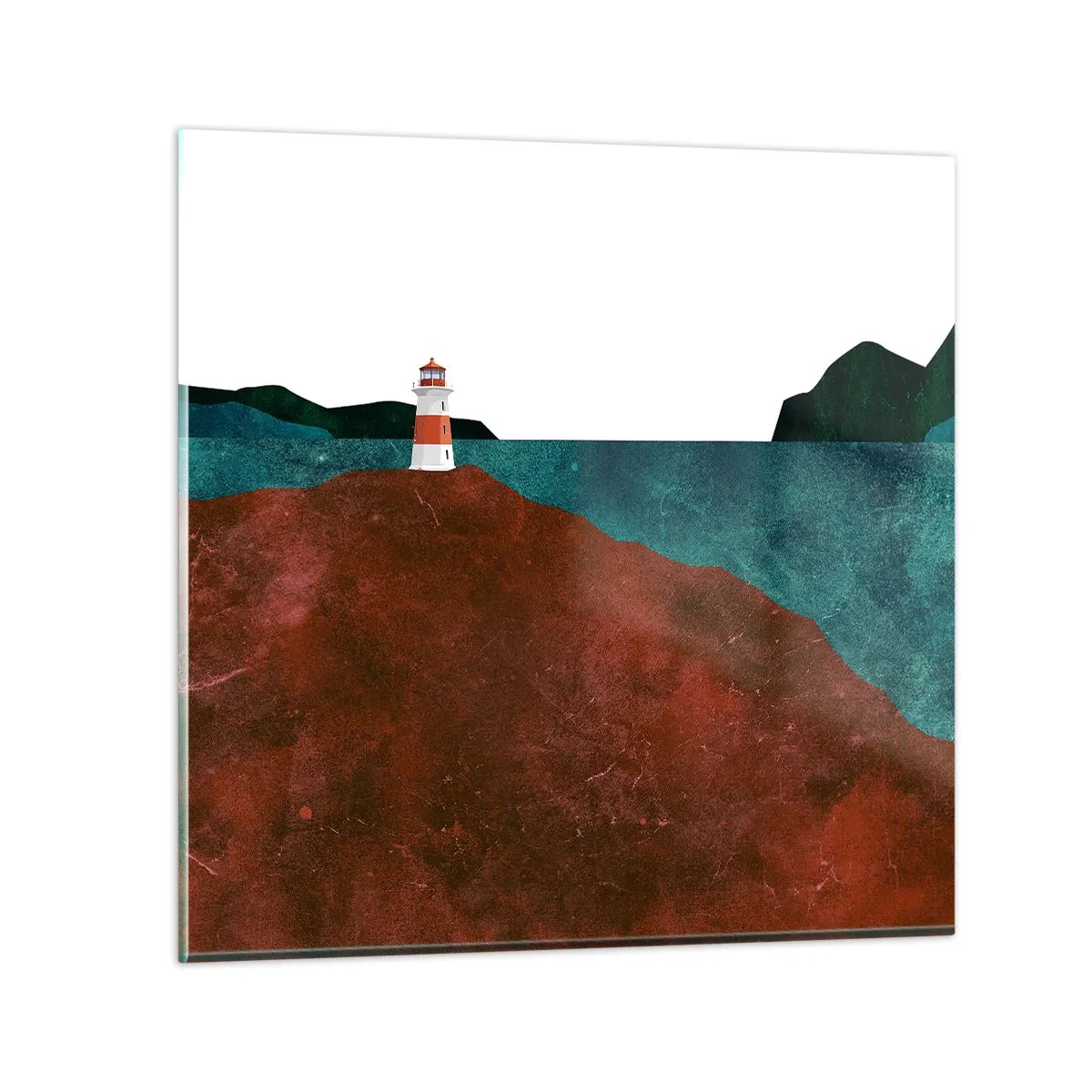 Üveg kép - A tengerre bámulva - 40x40 cm