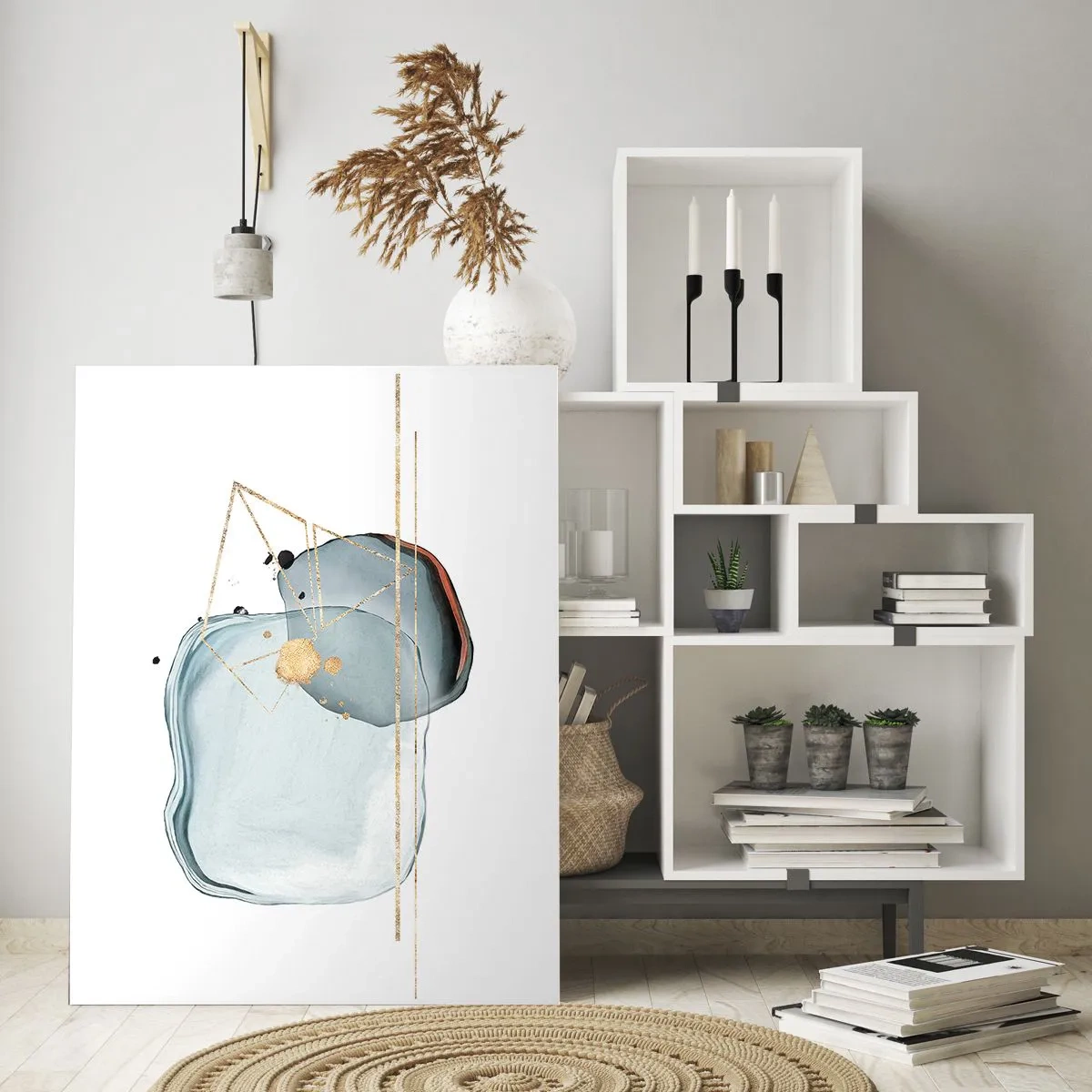 Üveg kép - Cseppek tanulmánya - 50x70 cm