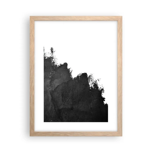 Poszter világos tölgy keretben - Elemek: föld - 30x40 cm