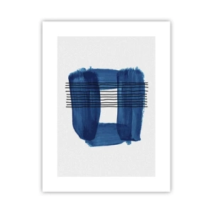 Poszter - Kékes-fekete - 30x40 cm