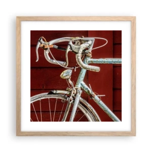 Poszter világos tölgy keretben - Győzelemre teremtve - 40x40 cm