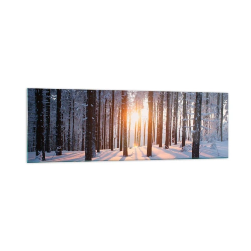 Üveg kép - Egyértelműen fekete-fehéren - 160x50 cm