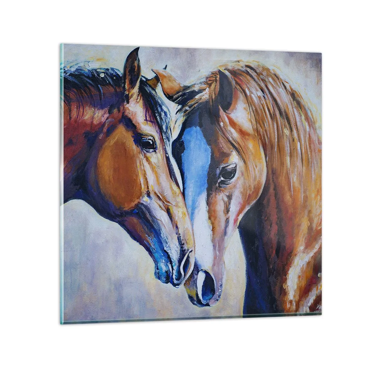 Üveg kép - Ez barátság? Vagy szerelem - 50x50 cm