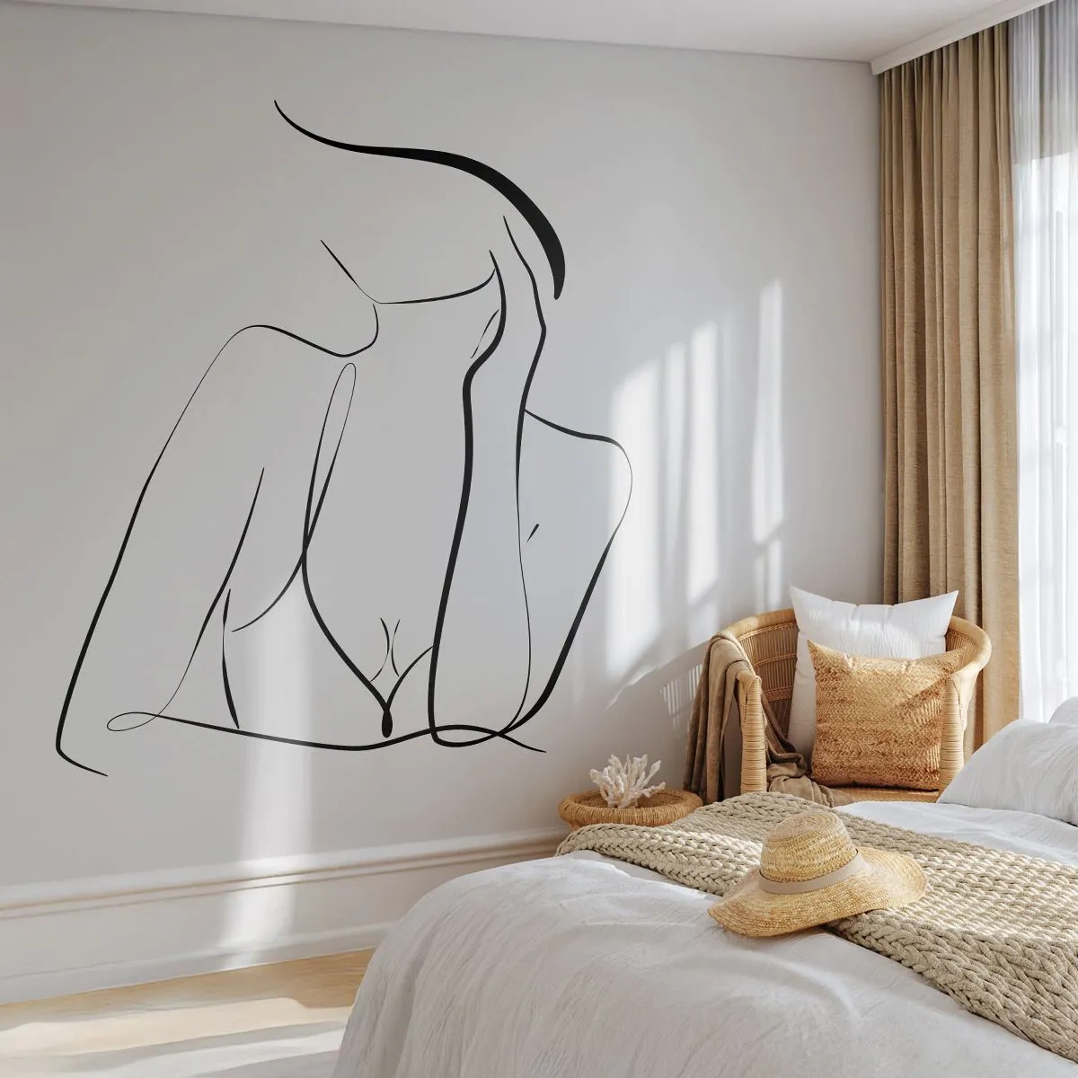 Öntapadós Fotótapéta Deluxe Sticker - Az álmok hullámán - Nő, Grafika, Darab - 250x175 cm