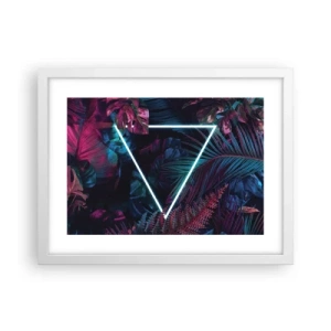 Poszter fekete keretben - Disco stílusú kert - 40x30 cm