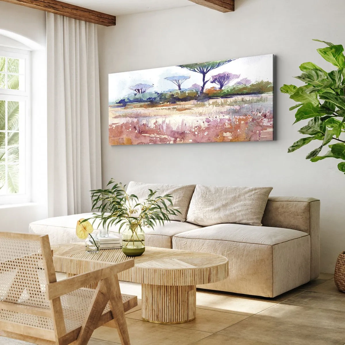 Vászonkép - Szavanna színei - 100x40 cm
