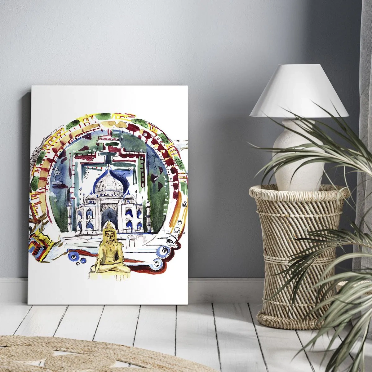 Vászonkép - Hindu világegyensúly - 45x80 cm