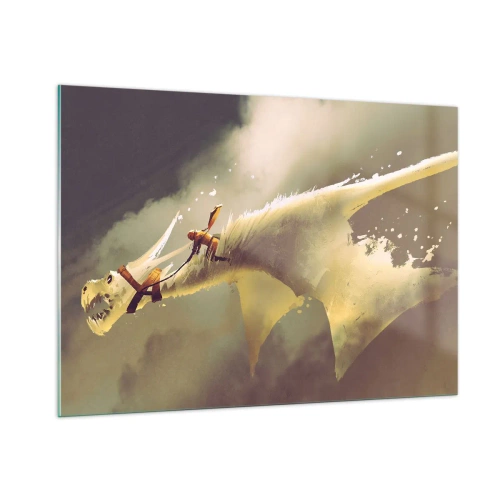 Üveg kép - Segítségre a világnak - 100x70 cm