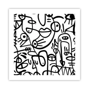 Poszter - Arcok és délibábok - 50x50 cm