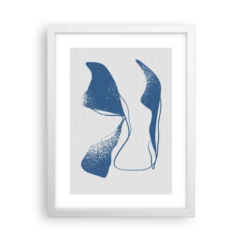 Poszter fekete keretben - Szárnyas absztrakció - 30x40 cm