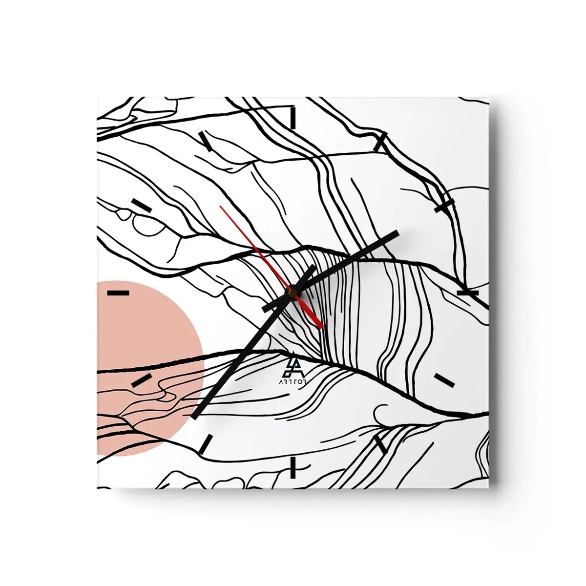 Falióra, Óra - Gallyak hálójában - 40x40 cm
