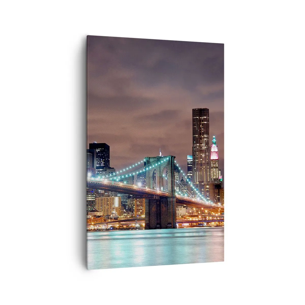 Vászonkép - Nagy város fényei - 80x120 cm