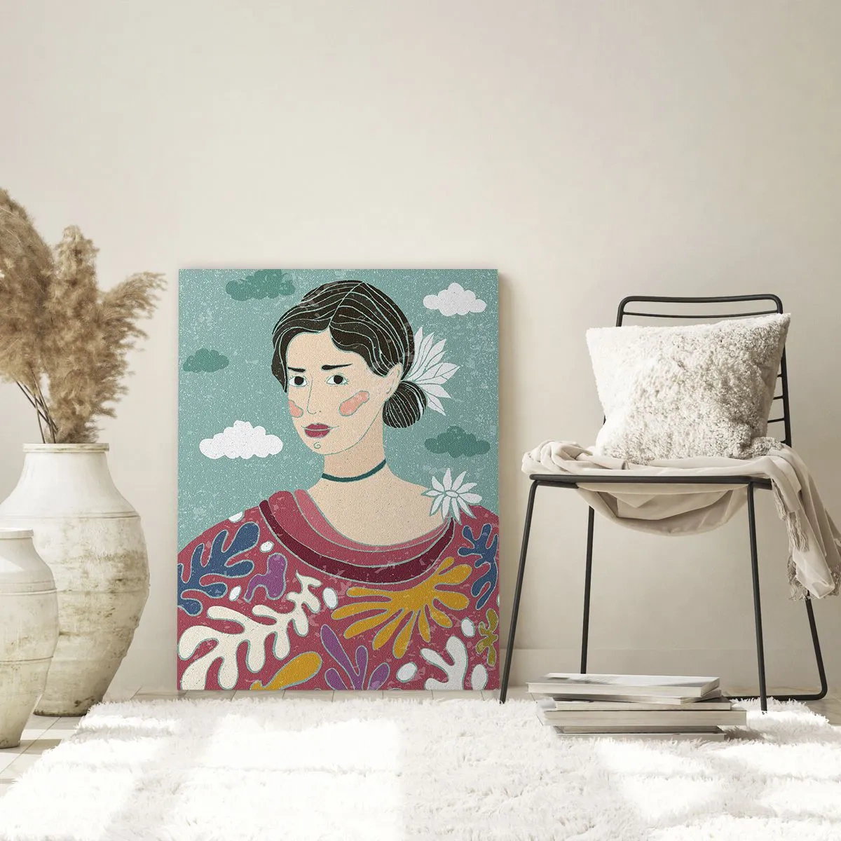 Üveg kép - Melankóliával a tekintetedben - 70x100 cm