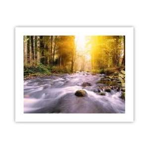 Poszter - Malachit ezüst és arany keretben - 50x40 cm