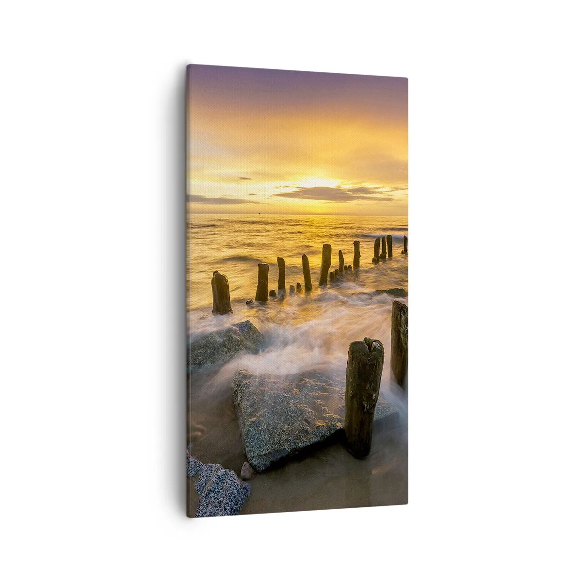 Vászonkép - A Balti-tenger nyers szépsége - 55x100 cm