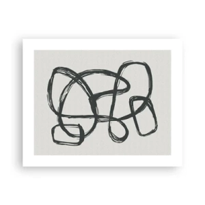 Poszter - Hurkolt absztrakció - 50x40 cm