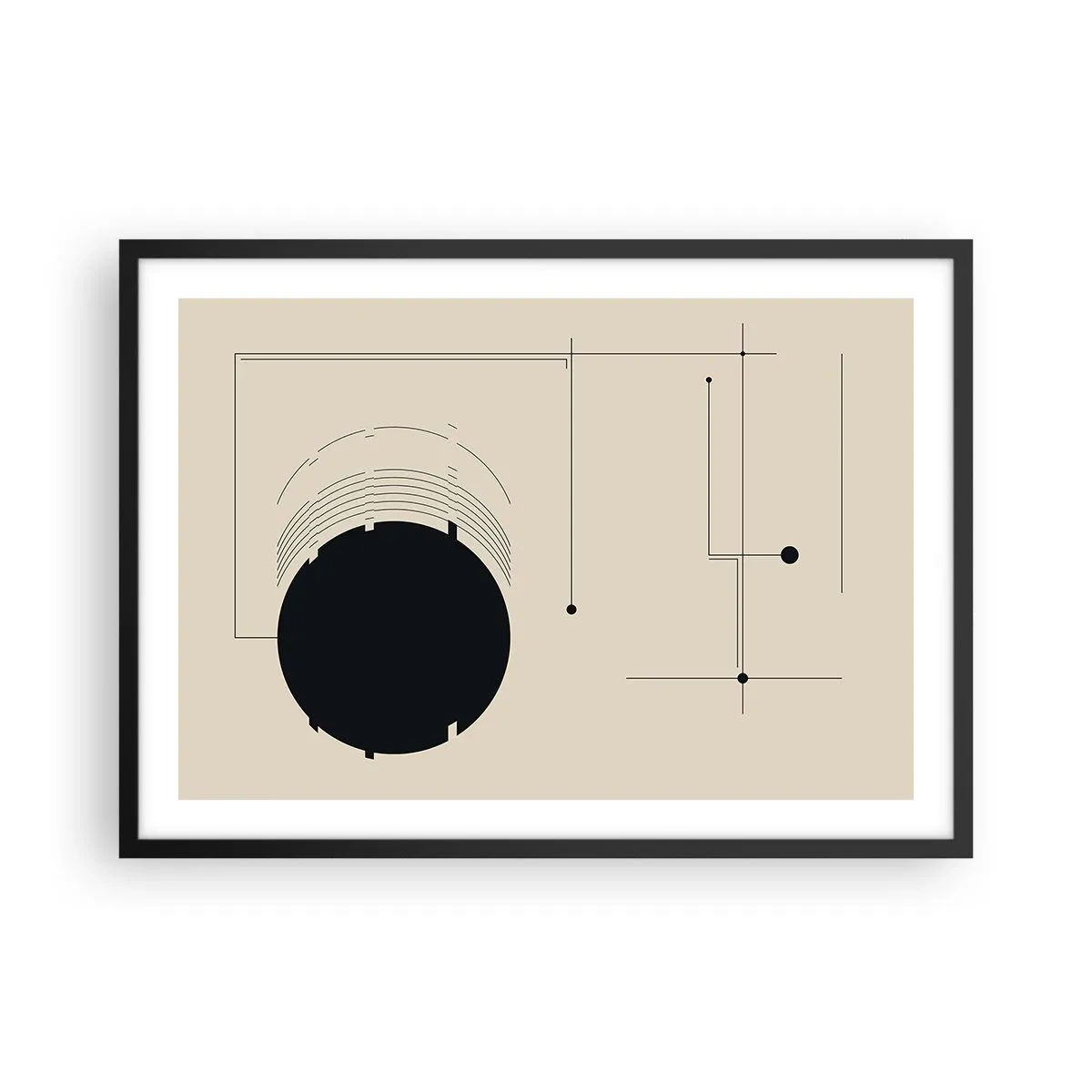 Poszter fehér keretben - Ruganyos és dinamikus kompozíció - 70x50 cm