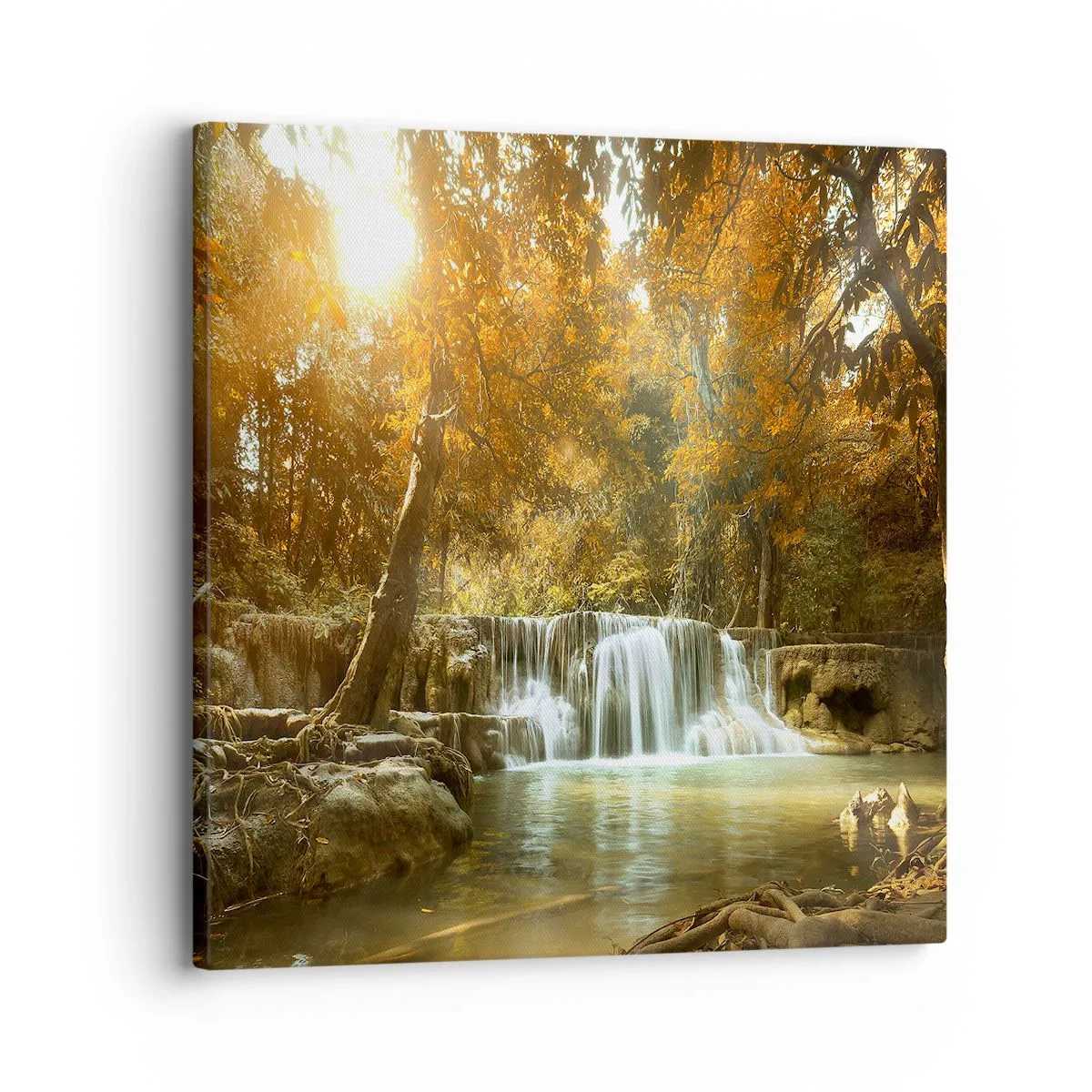 Vászonkép - Park kaszkád - 30x30 cm