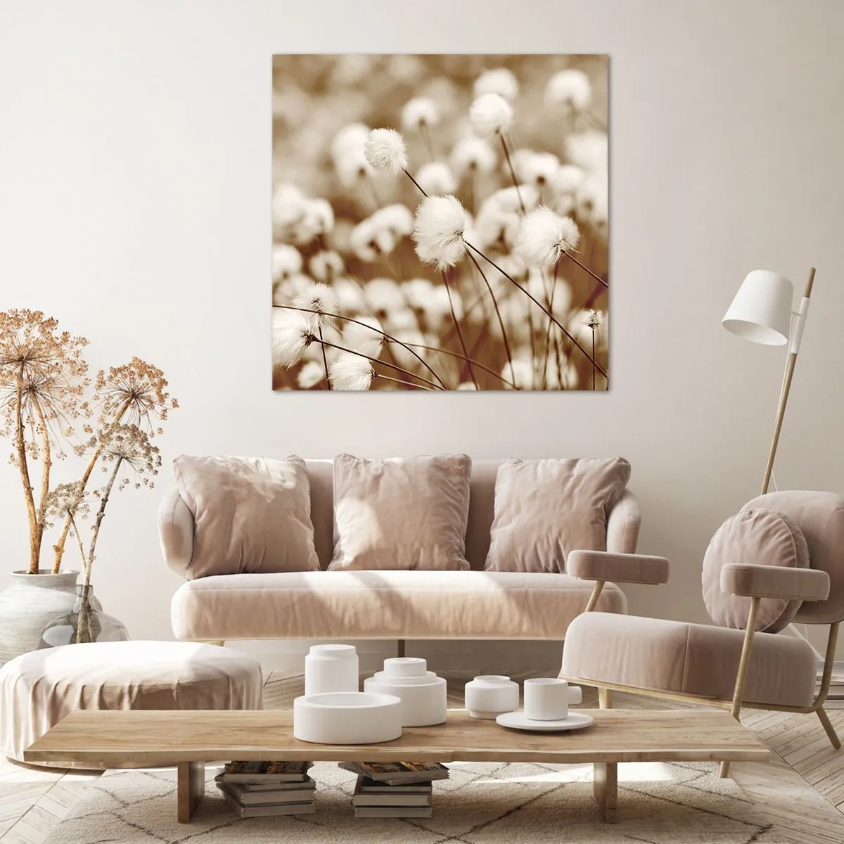 Vászonkép - Bolyhos termés - 40x40 cm