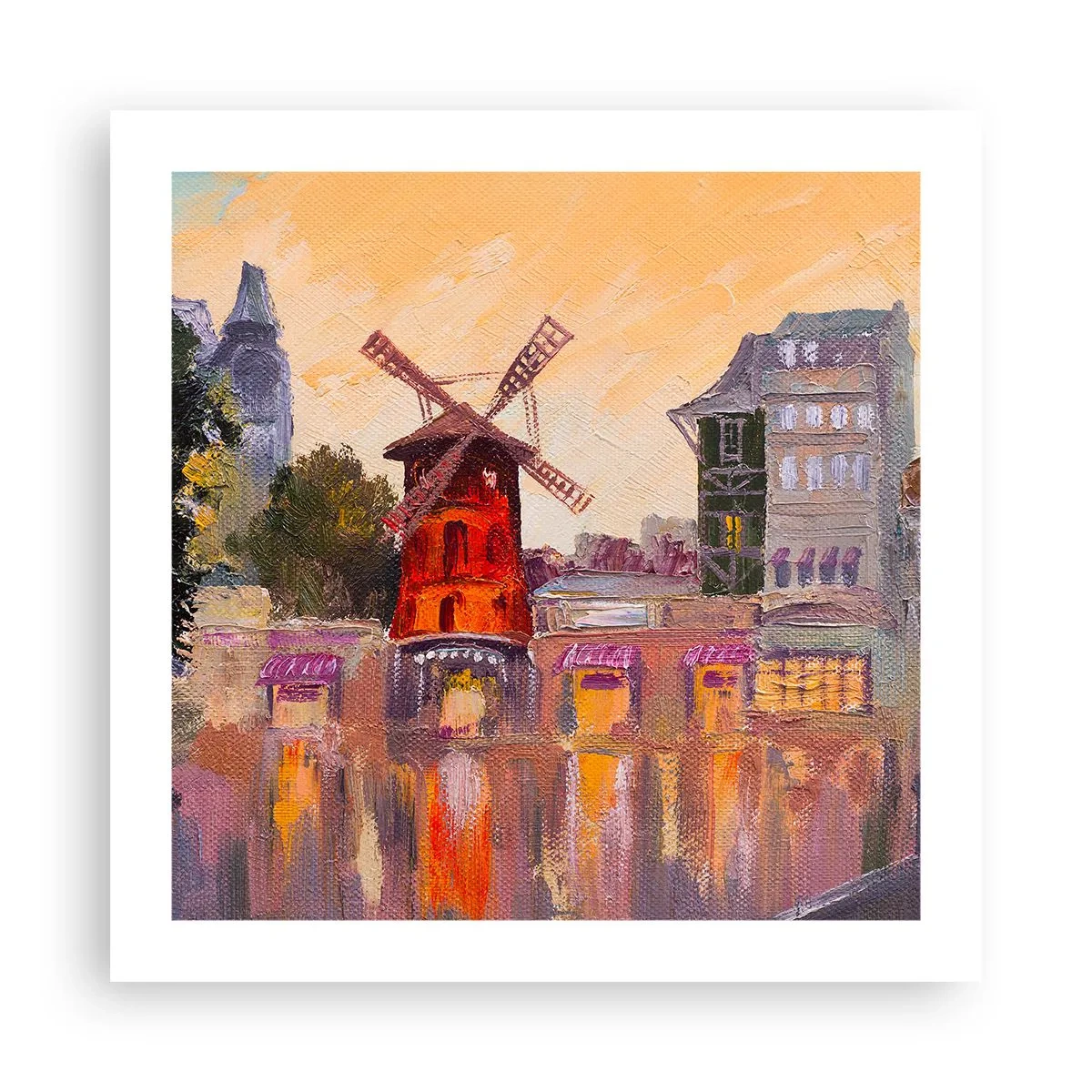 Poszter - Párizsi ikonok - Moulin Rouge - 50x50 cm