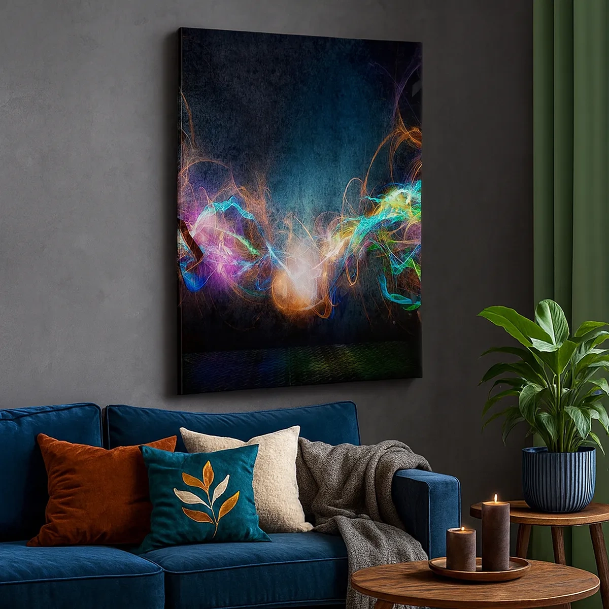 Vászonkép - Vígan a sötét ellen - 50x70 cm