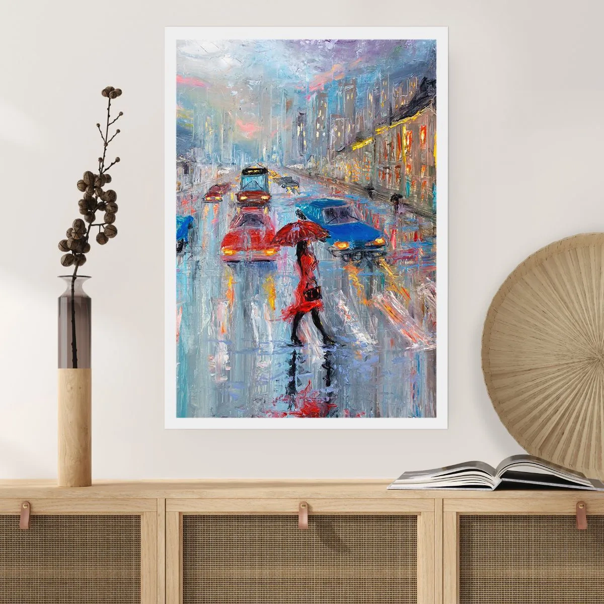 Poszter - Esős délután a városban - 40x50 cm