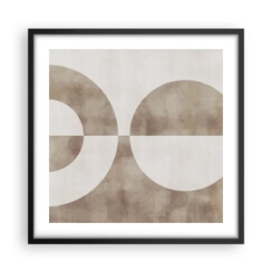 Poszter fehér keretben - Hasonlóságok és különbségek - 50x50 cm