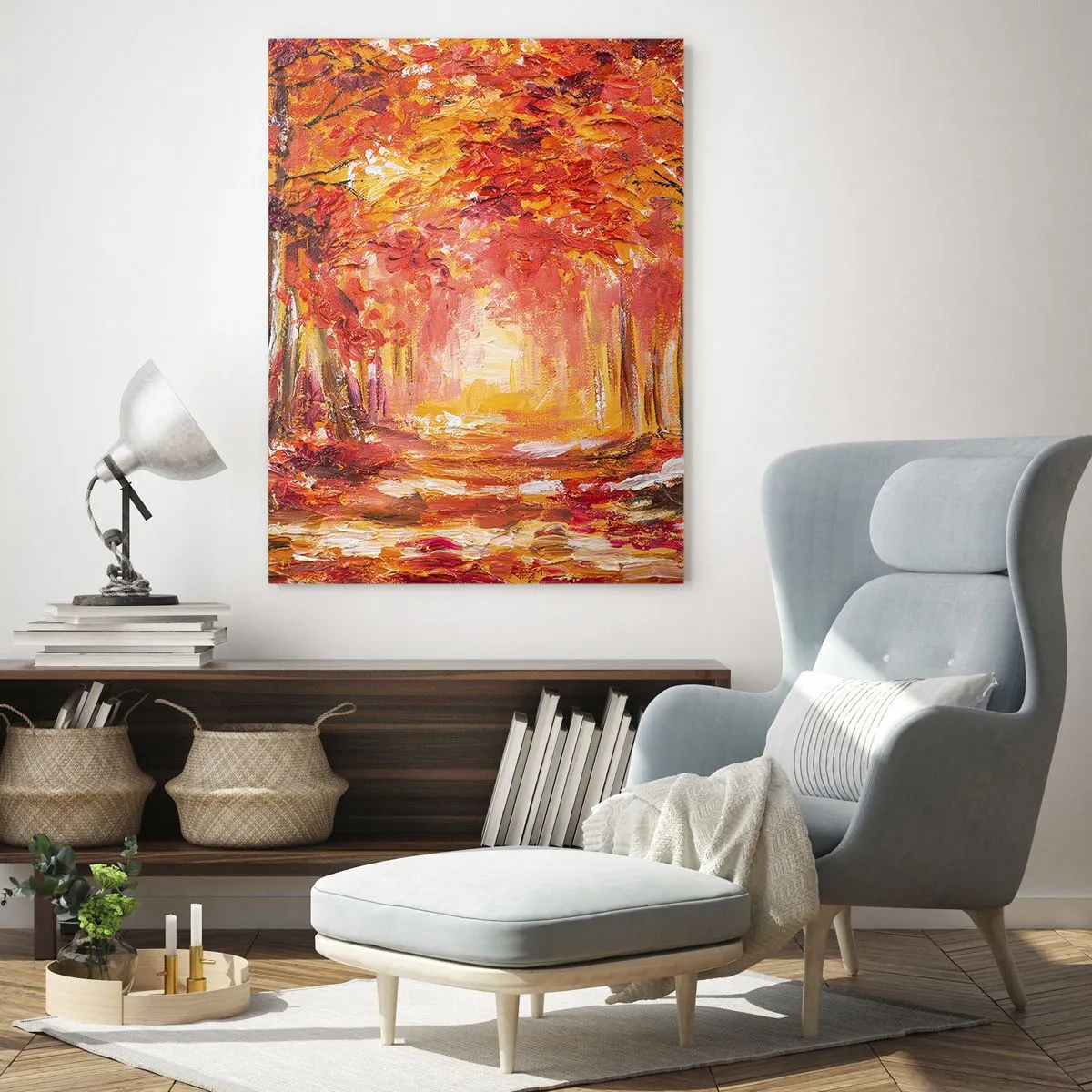 Üveg kép - Rézerdő - 50x70 cm