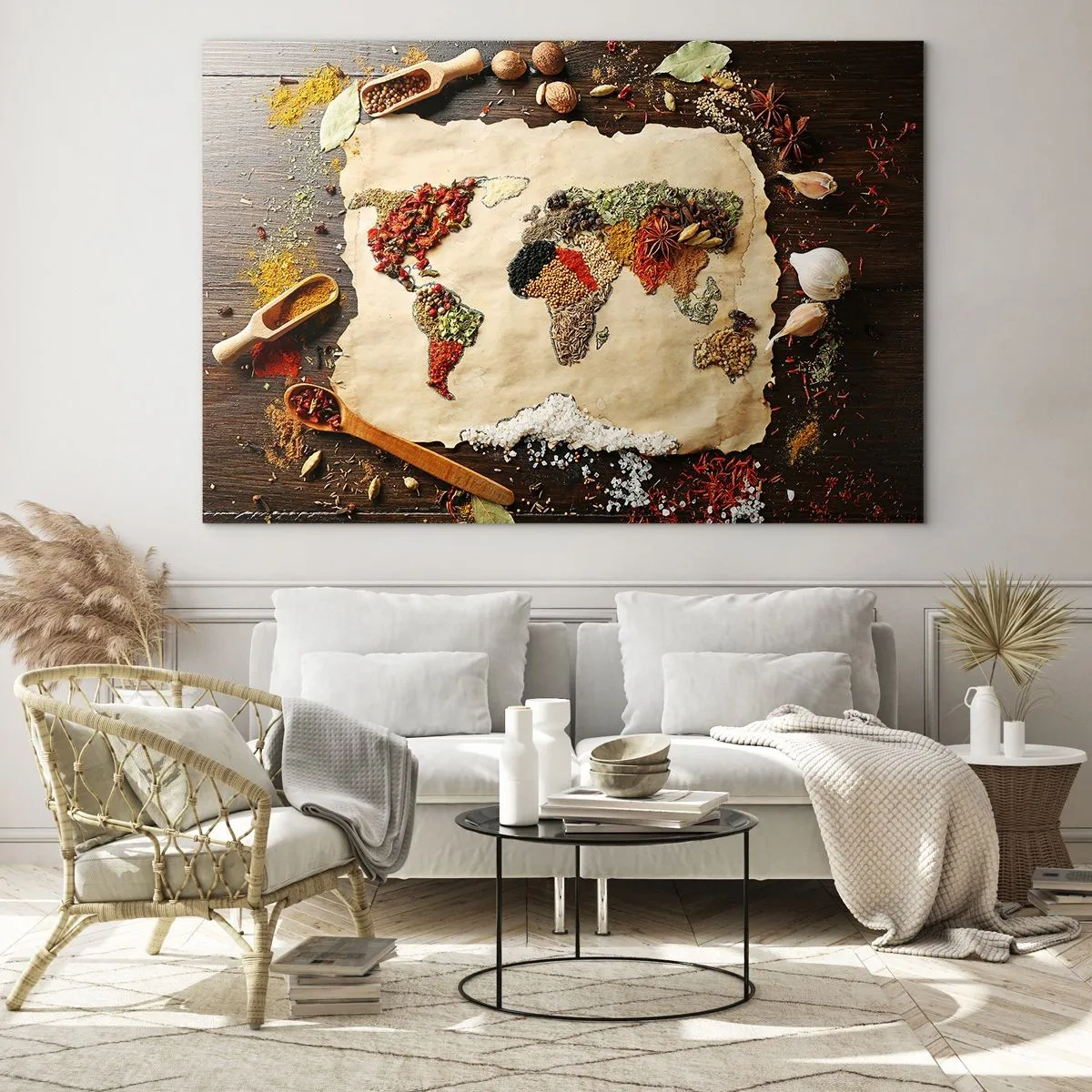 Üveg kép - A világ összes íze - 120x80 cm