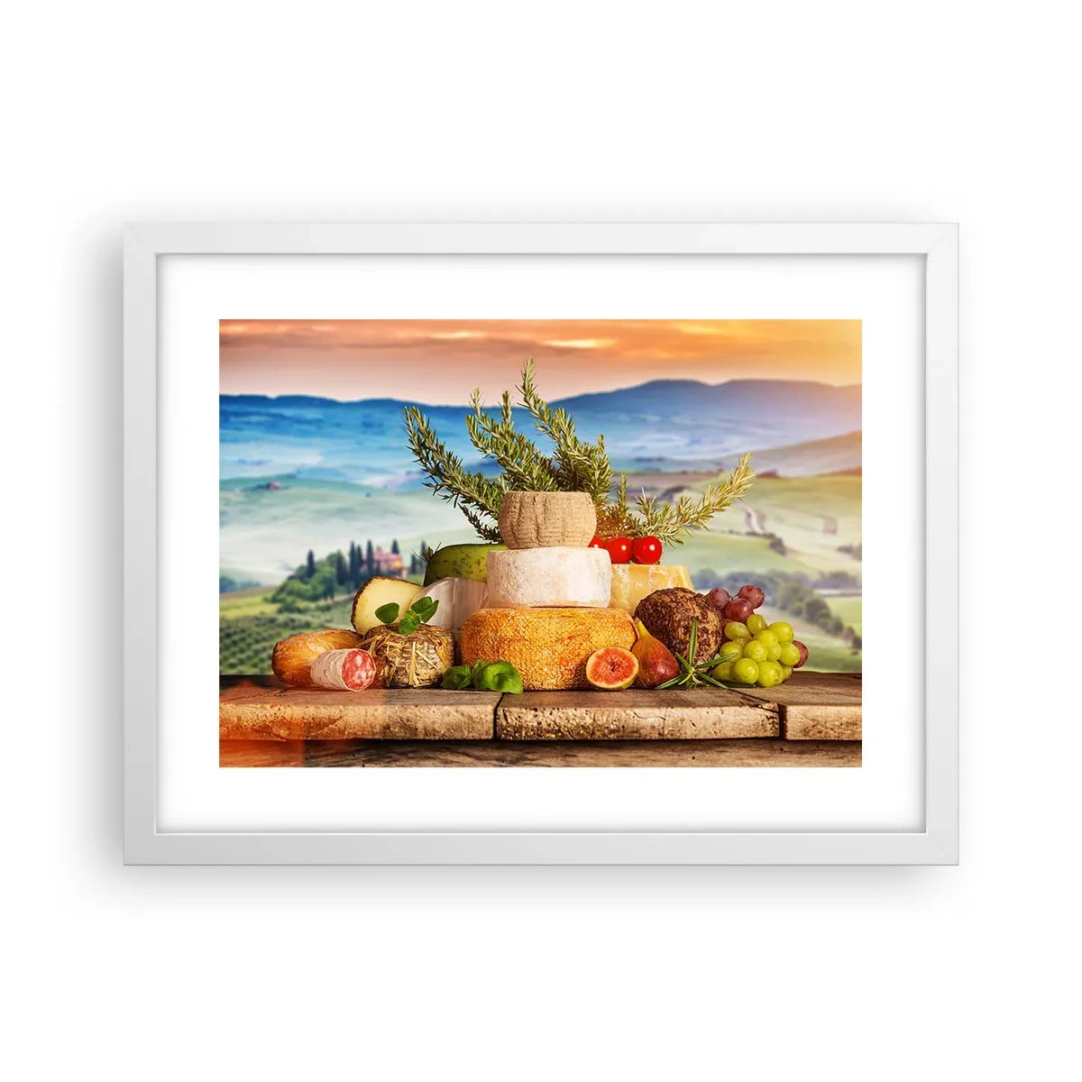 Poszter fekete keretben - Az olasz életöröm - 40x30 cm