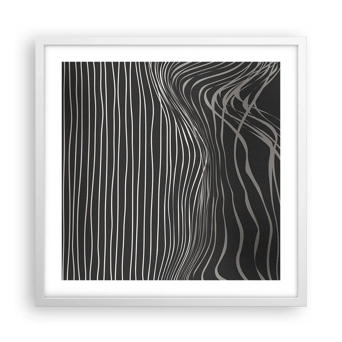 Poszter fekete keretben - Ritmus és akcentus - 50x50 cm