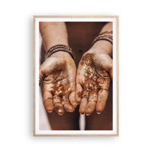 Poszter világos tölgy keretben - Ajándék neked - 70x100 cm