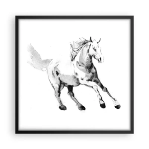 Poszter fehér keretben - Megszelídíthetetlen lélek - 50x50 cm