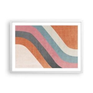 Poszter fekete keretben - Diagonális kompozíció - mozgás - 70x50 cm