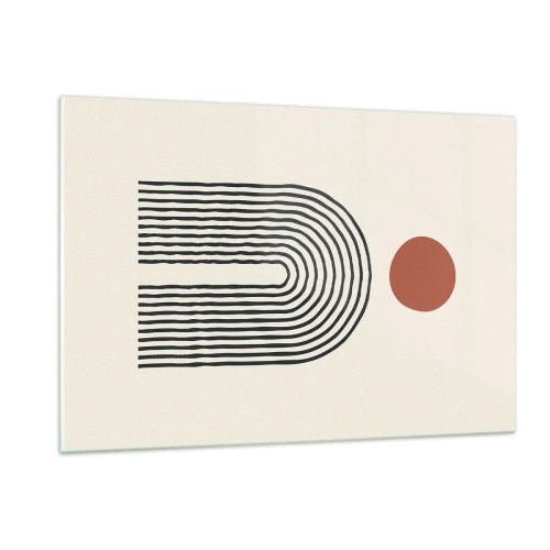 Üveg kép - Formák és színek vonzalma - 120x80 cm