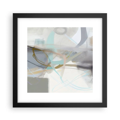 Poszter fehér keretben - Ködös absztrakció - 30x30 cm