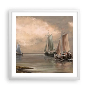 Poszter fekete keretben - A tengerészek visszatérése - 50x50 cm