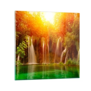 Üveg kép - A napon és az árnyékban - 70x70 cm