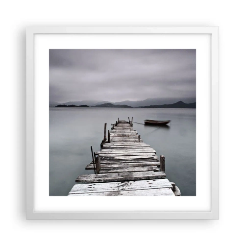 Poszter fekete keretben - Holnap indulhatsz - 40x40 cm