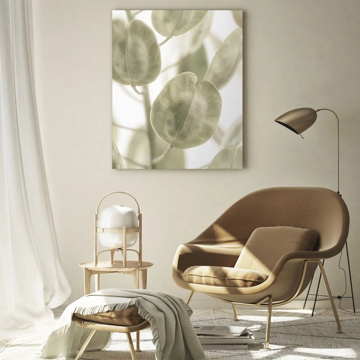 Üveg kép - Kezdetben levelek voltak... - 50x70 cm