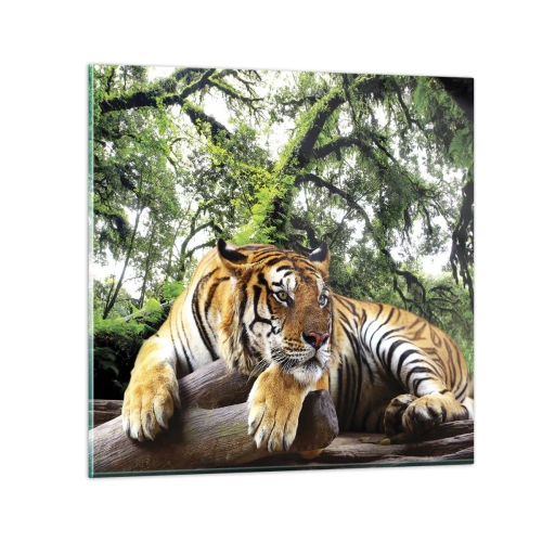 Üveg kép - Tisztelettel - 40x40 cm