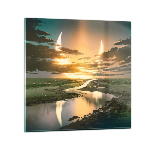 Üveg kép - Valahol egy messzi-messzi galaxisban - 50x50 cm